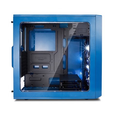 Fractal Design | Focus G | FD-CA-FOCUS-BU-W | Side window | Left side panel - Tempered Glass | Blue | ATX | Power supply include - 3